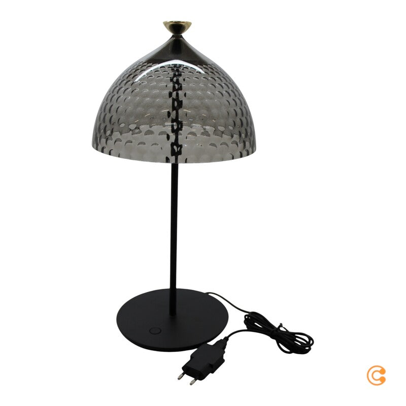 Kartell Pumo Tischleuchte Lampe LED rauchgrau schwarz Kompaktleuchte Wohnzimmer - 8058967362312