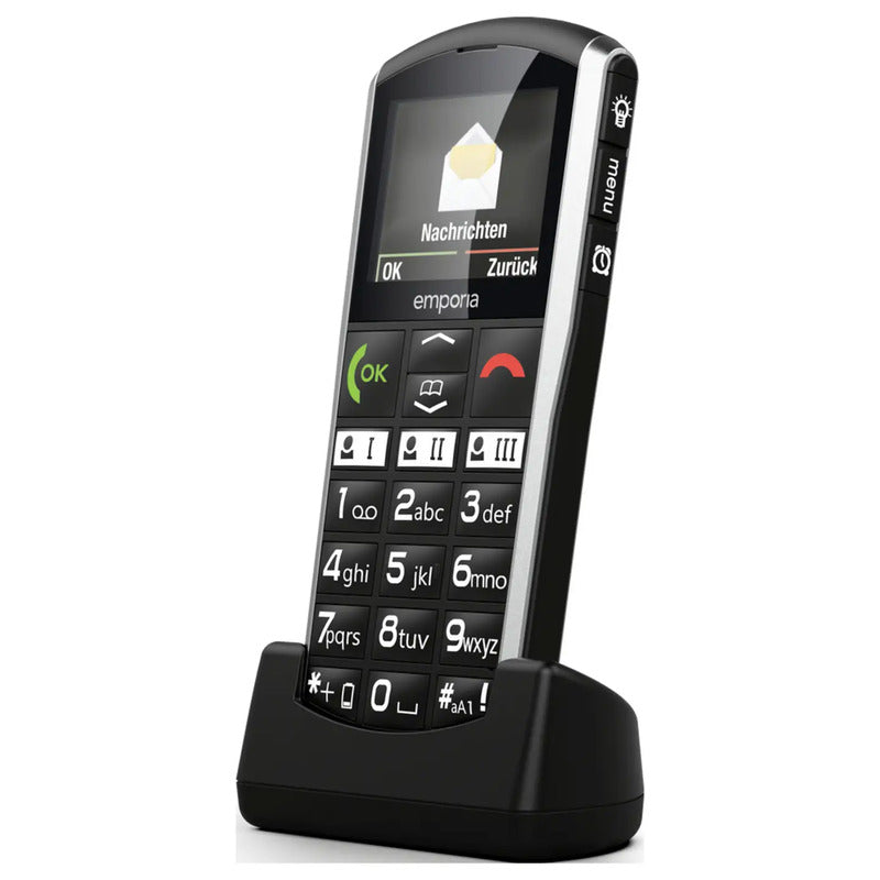 Emporia Senioren-Handy Mobiltelefon SIMPLICITY-LTE IP54 Schwarz Silber SOS-Taste - 9005613168698