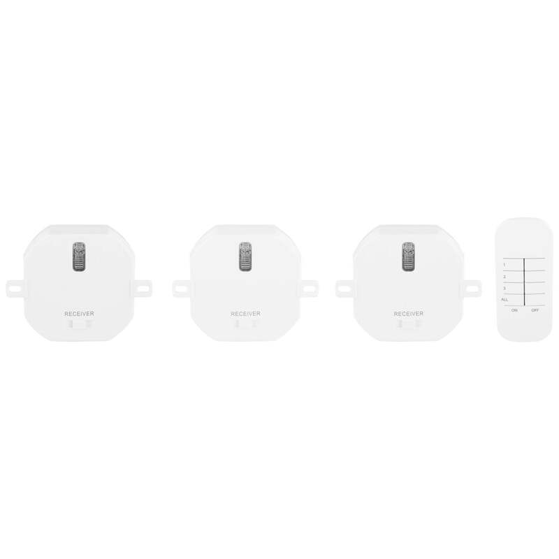 Smartwares Funk-Schalter SH4-99557 3-Kanal Fernbedienung 433 MHz - 8711658447483
