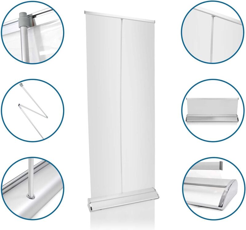 hjh OFFICE Hygieneschutz Trennwand CLEANUP STAND 80x200 Spuckschutz190 - 830109