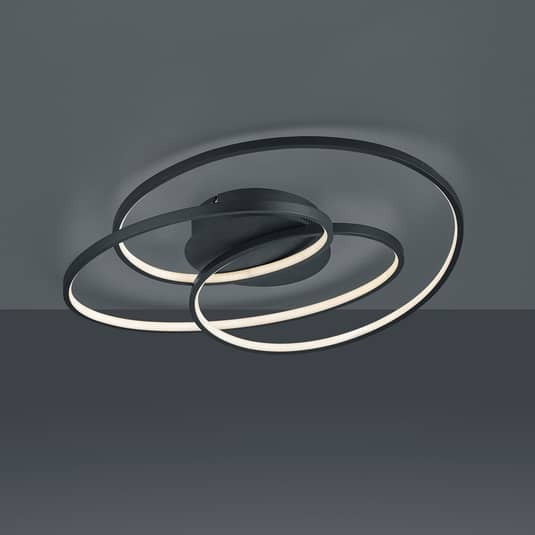 Trio Lighting LED-Deckenlampe Gale Hängelampe Lampe Leuchte 60 cm schwarz matt - 4017807441437