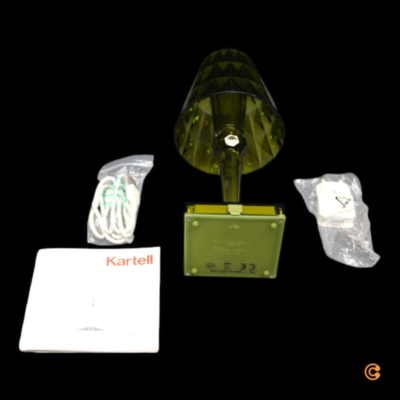 Kartell Tischlampe Tischleuchte LED Akku Battery grün Outdoor IP54 26 cm - 8058967199604