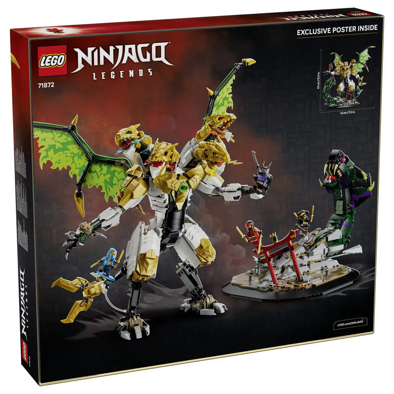LEGO NINJAGO Duell mit dem Ultradrachen Bauspielzeug beweglicher Drache 71872 - 5702018055793