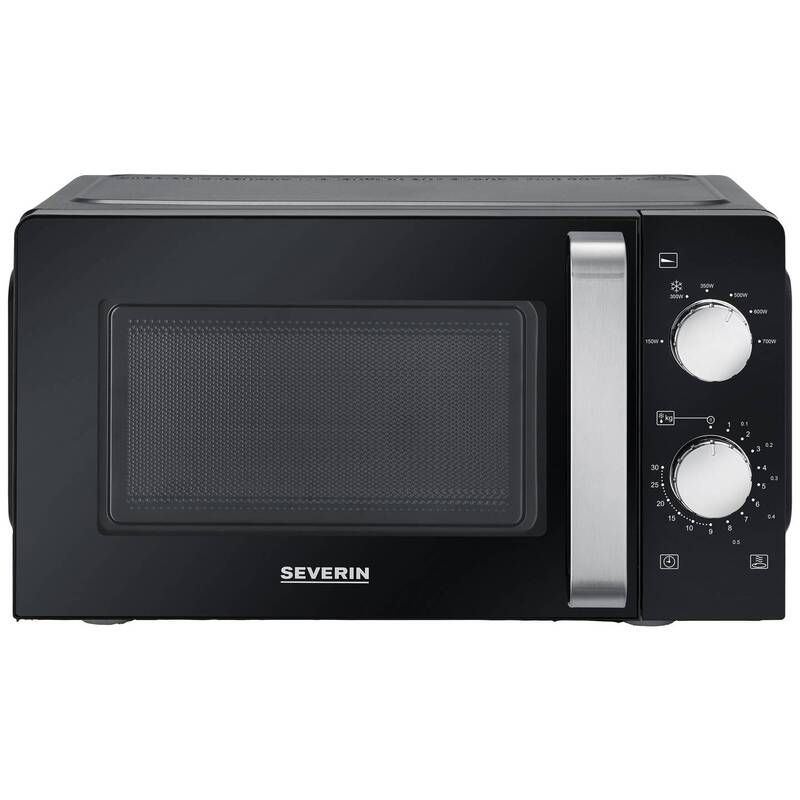 Severin MW 7886 Mikrowelle 700 W 17 l Schwarz mit Timerfunktion - 4008146042041