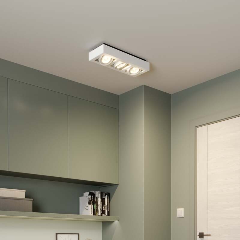 Arcchio Deckenlampe Ronka LED Deckenstrahler 3-flammig dimmbar weiß 50cm Leuchte - 4251096559705