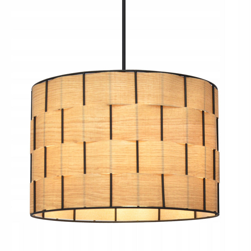 Hängeleuchte Pendelleuchte Atlanta eichefarben Textil Lampe Leuchte Wohnzimmer - 5902349234892