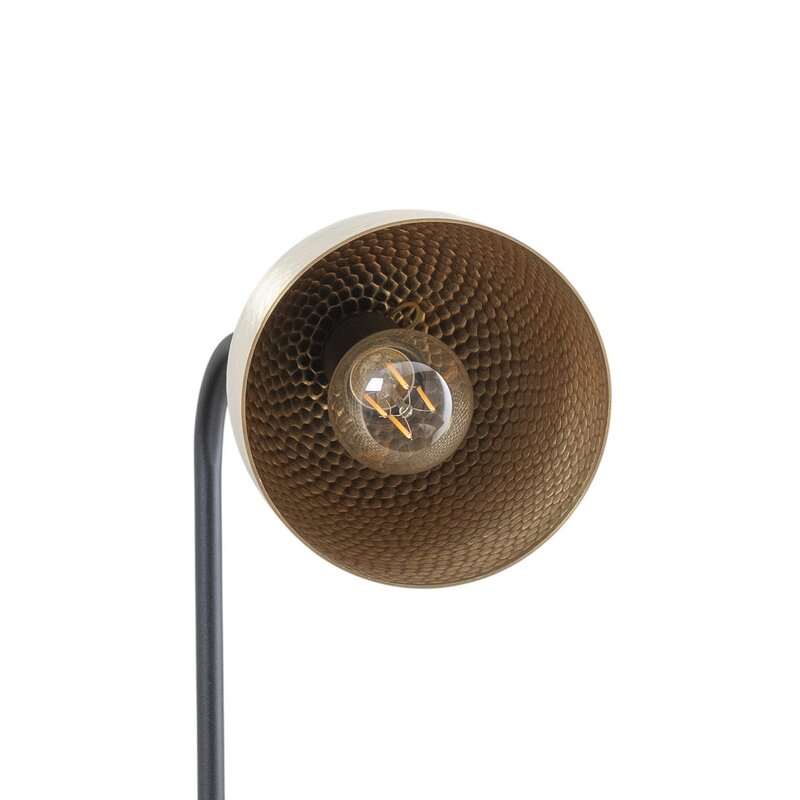 Stehlampe Tattoo 4091 Leuchte Lampe gold antik schwarz Metall Höhe 120 cm - 8682870815896