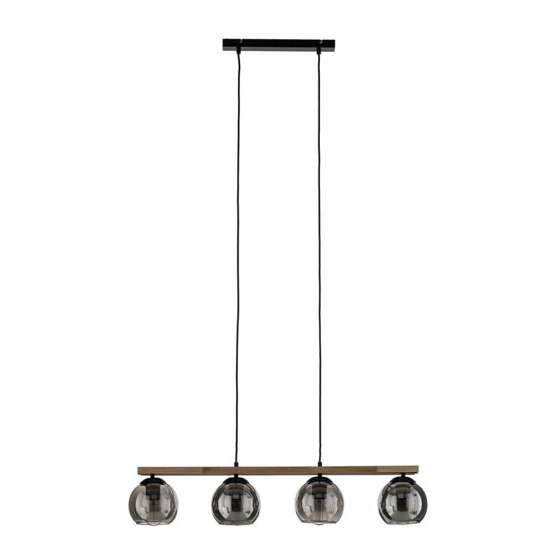 Lindby Hängelampe Hängeleuchte Enrique LED Pendelleuchte Lampe 4-flammig grau - 4251096596717