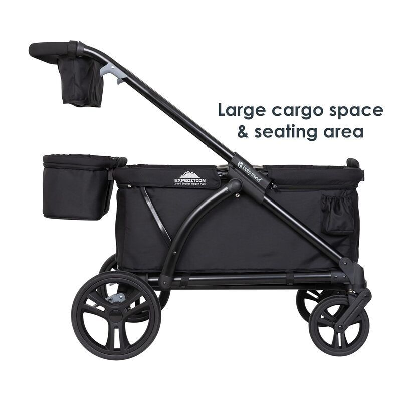 Baby Trend Expedition 2-in-1 Kinderwagen Wagon Plus Ultra Black für 2 Kinder - 090014035884