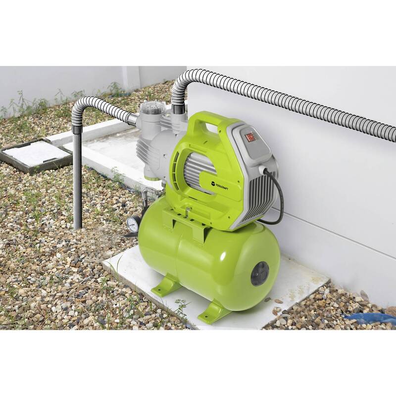 TOOLCRAFT TO-8992887 Hauswasserwerk 230 V/AC 6000 l/h Gartenpumpe Pumpe Werkzeug - 4064161310091