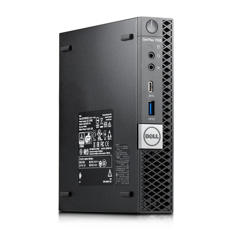 Dell OptiPlex 7050 Micro Mini-PC i5 7500T 2.7GHz 8GB 256GB SSD Graphics 630 - 4250401215657