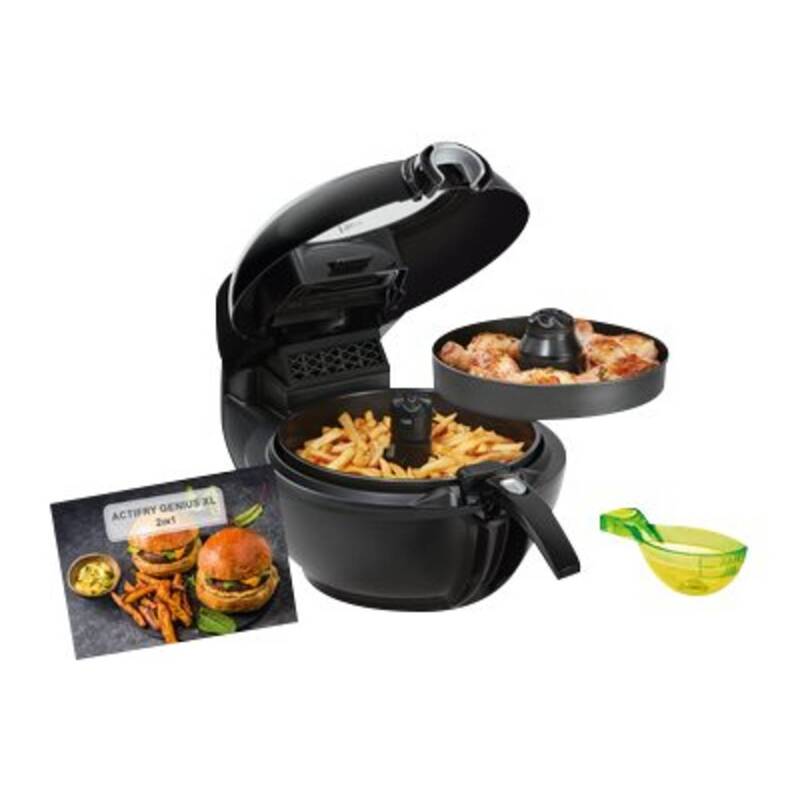 Tefal ActiFry Genius XL YV9708 Heißluftfritteuse 1500 W schwarz 2in1 - 3045380015753