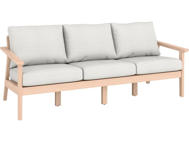 Loungegruppe Ashwood 4-teilig Akazienholz mit Kissen hellgrau langlebig - 4007875112490