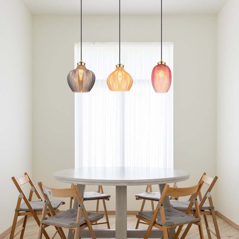 Globo Hängelampe Hängeleuchte Jessica LED Pendelleuchte dimmbar bunt 90cm 3-flg - 9007371475124