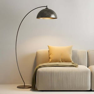 B-Ware Lindby Jonera Bogenstehlampe Lampe Leuchte Stehlampe Stehleuchte dunkelgrau E27