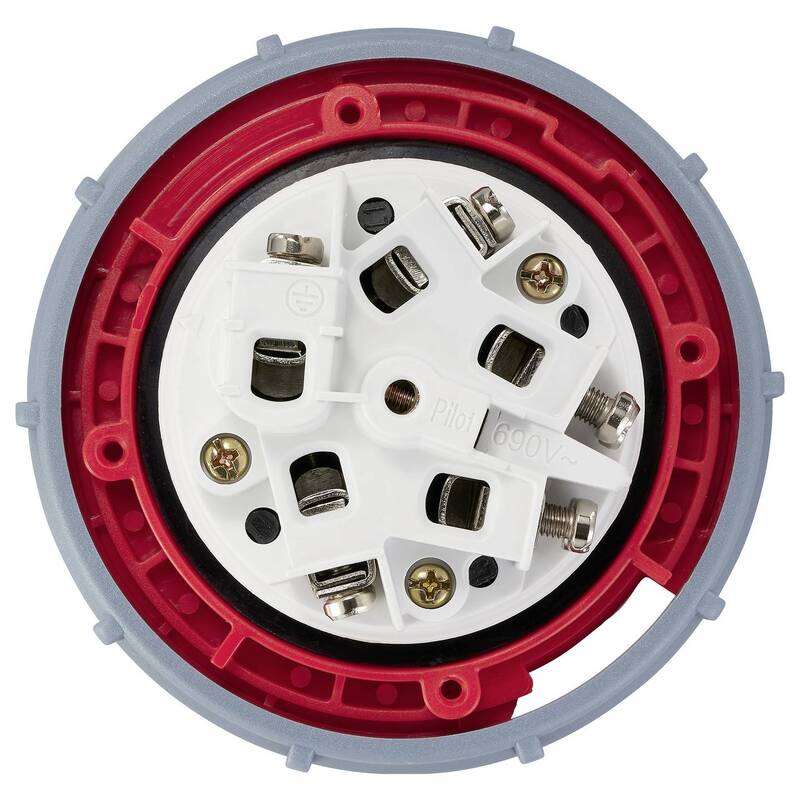Sygonix CEE Stecker SY-6796256 Industriestecker 5polig Grau Pilotkontakt 2 STÜCK - 4064161474175