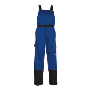 B-Ware Planam Latzhose Herrenbekleidung Weld Shield Größe 56 Kornblau Schwarz Overall