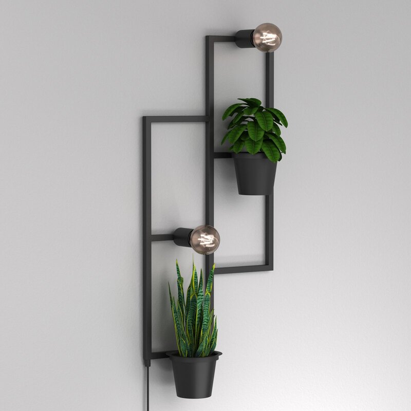 Envostar Hyazinth Wandleuchte Wandlampe Wandlicht Leuchte Lampe 2 Blumentöp540 - 4251911782431