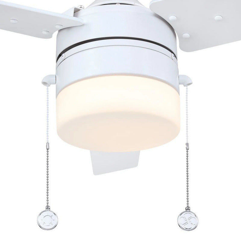 Westinghouse Deckenventilator Licht weiß matt birke IP44 132cm 60W E27 Leuchte - 4895105614230