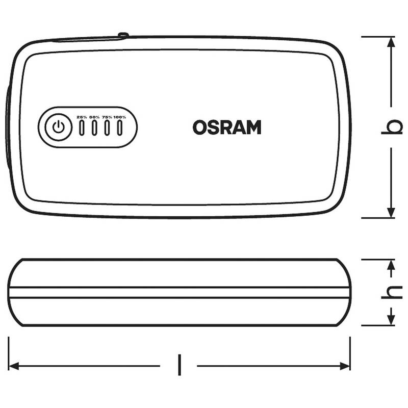 Osram Auto Schnellstartsystem BATTERYstart 300 Starthilfe Starthilfestrom Strom - 4052899620483