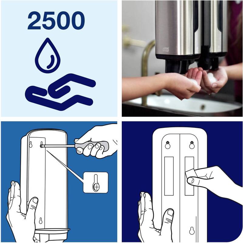 Tork Seifenspender Edelstahl S4 Händehygiene Spender Handdesinfektionsmittel - 7322540782004