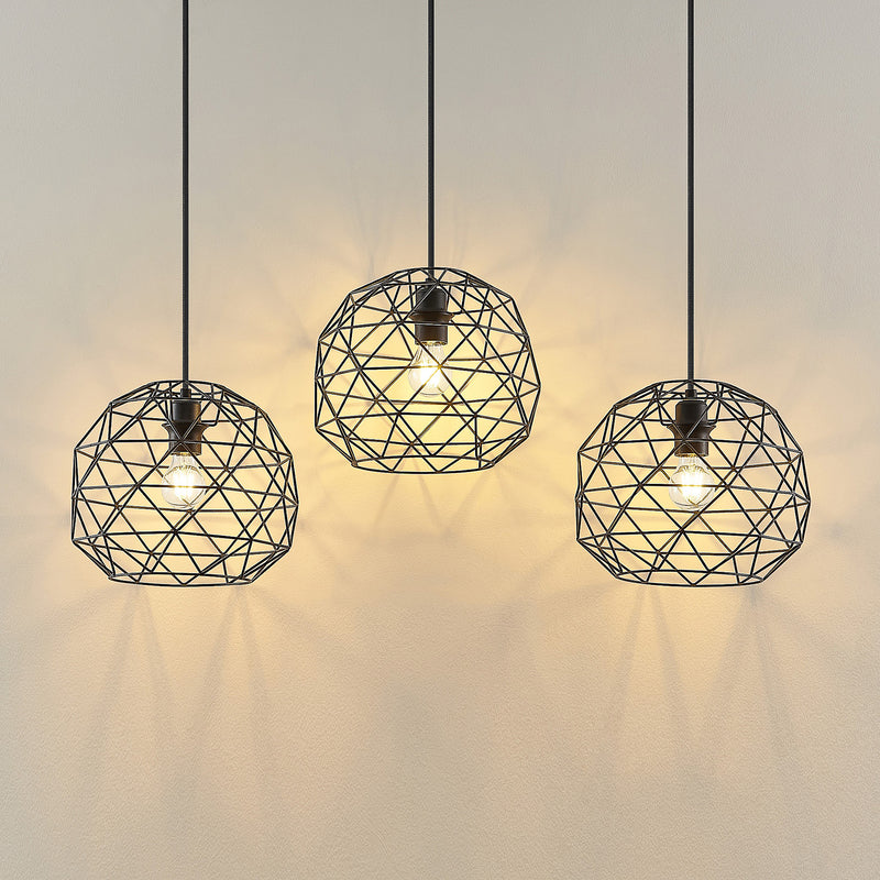 Lindby Paridimo Hängelampe Hängeleuchte Pendellampe Lampe Leuchte Stahl 3 flg. - 4251911737950