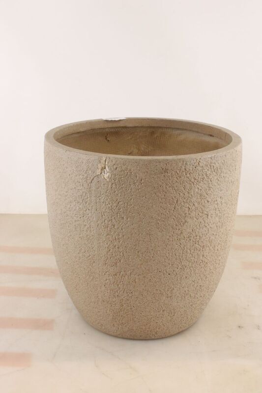 Pflanztopf Beige 45,5cm x 45,5cm x 45cm Pflanzgefäß für Innen und Außenbereich - 4007876544559