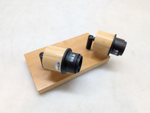 B-Ware GOOD&MOJO Tischleuchte Holz verstellbar 2-flammig LED Lampe Leuchte natur