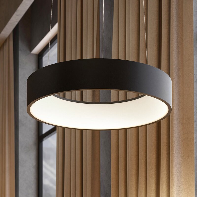 Arcchio Pendelleuchte Hängelampe LED Aleksi schwarz Eisen Kunststoff dimmbar877 - 4251911701968