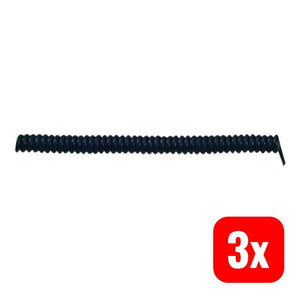 B-Ware LAPP Spiralkabel Federleitung Kabel schwarz flexibel 3 G 0.75 mm² 1 Stück
