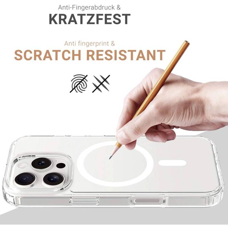 JT Berlin BackCase Hülle Apple iPhone 16 Pro Transparent MagSafe Pankow Clear - 4262386610921