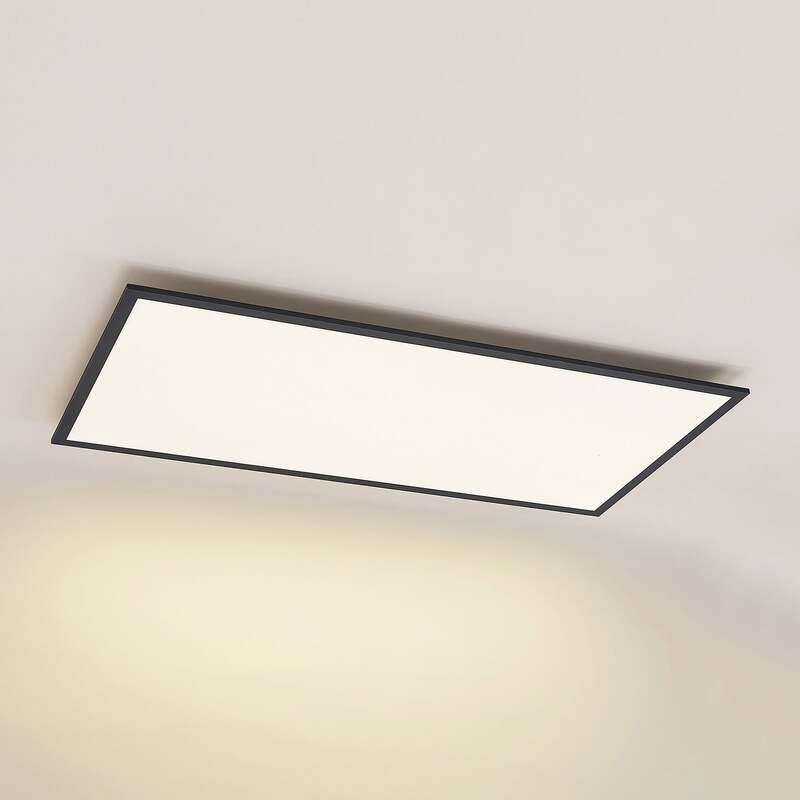 Lindby Deckenleuchte Nelios LED Lampe Leuchte schwarz 120x60cm 4000K IP20 72W - 4251911738674