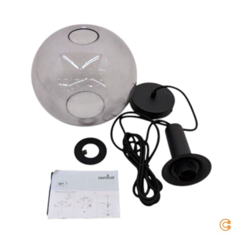 Nordlux Pendelleuchte Hängeleuchte Alton 25 E27 60W Glas Rauch 300cm Lampe - 5701581452688