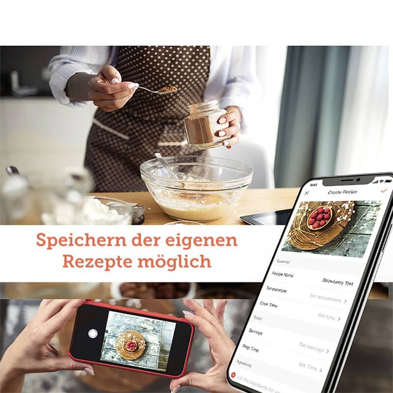 Cosori Heißluft-Fritteuse Airfryer App steuerbar Schwarz Smart Touchdisplay 5,5L - 0810043370066