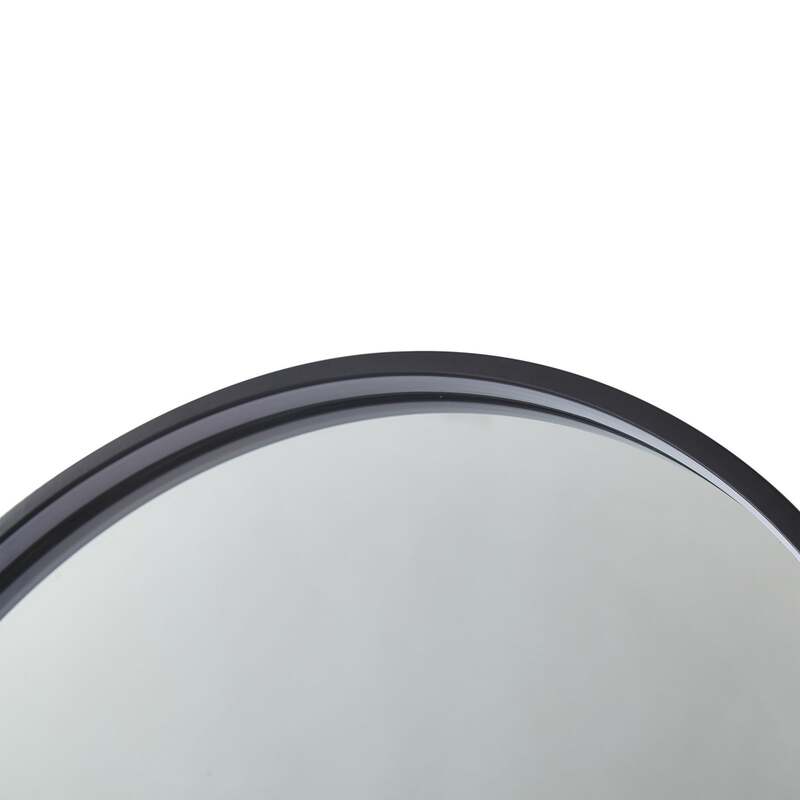 Lucande Spiegel Badspiegel LED Ablage Aluminium Glas schwarz CCT Beleuchtung Mir - 4251911777895