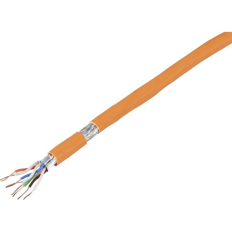 TRU COMPONENTS Netzwerkkabel CAT 7 S/FTP 500m doppelt geschirmt orange - 4064161336831