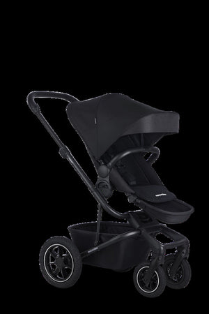 B-Ware easywalker Harvey⁵ Air Kinderwagen Buggy Midnight Black Kombikinderwagen Verdeck