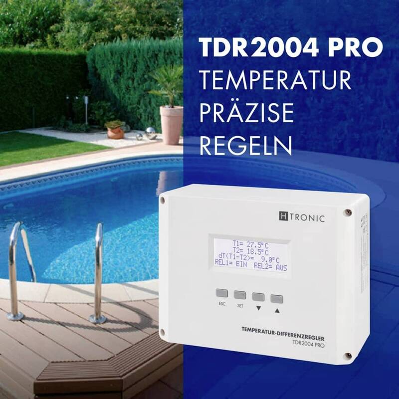 H-Tronic TDR2004 pro Temperaturschalter -99 bis 850 °C 3000 W IP20 - 4260003174313