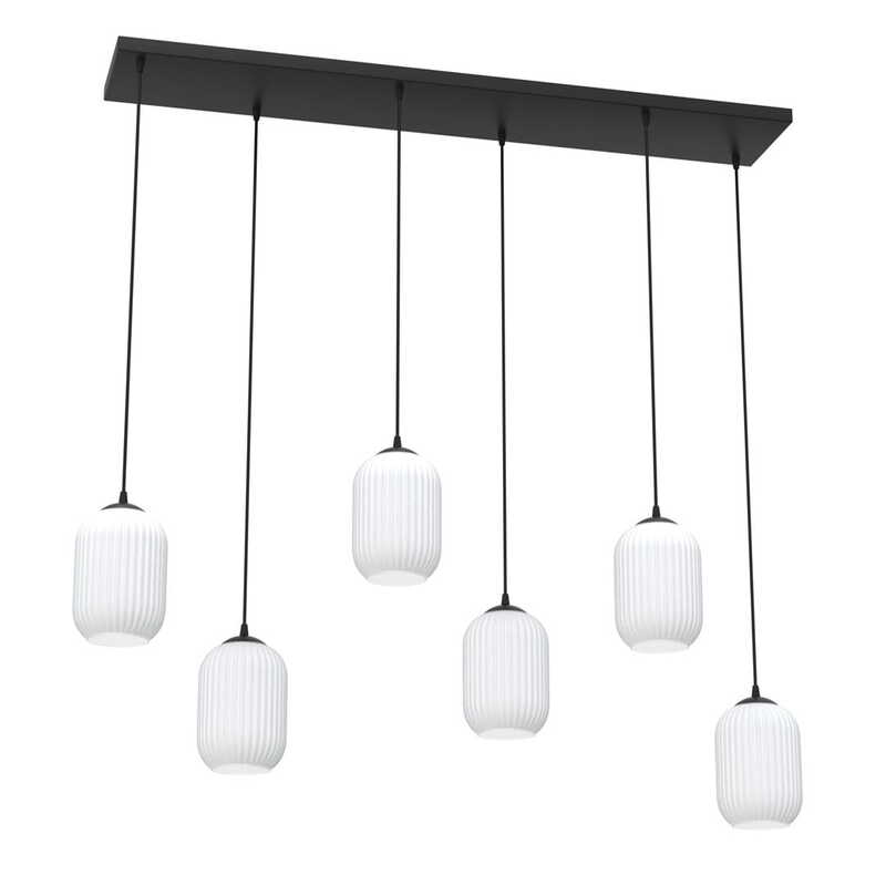 Emibig Hängeleuchte Pendellampe Verdi 6 BL Opalweiß Zimmerlampe SIEHE TEXT/FOTO - 5907106011433