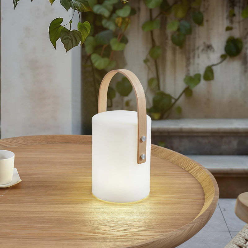 Lindby LED Akku Außentischleuchte Juria Gartenleuchte dimmbar IP44 weiß 35,5cm - 4251911774092