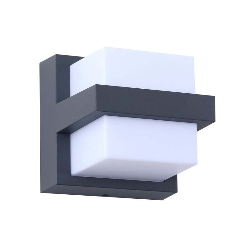 Lindby Außenwandleuchte Gartenleuchte Fyra LED dimmbar CCT RGB dunkelgrau Lampe - 4251911776218