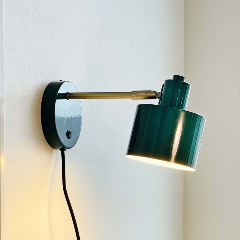 Dyberg Larsen Wandlampe Ocean dunkelgrün Wandleuchte Lampe mit Schalter 30cm - 5704709092629