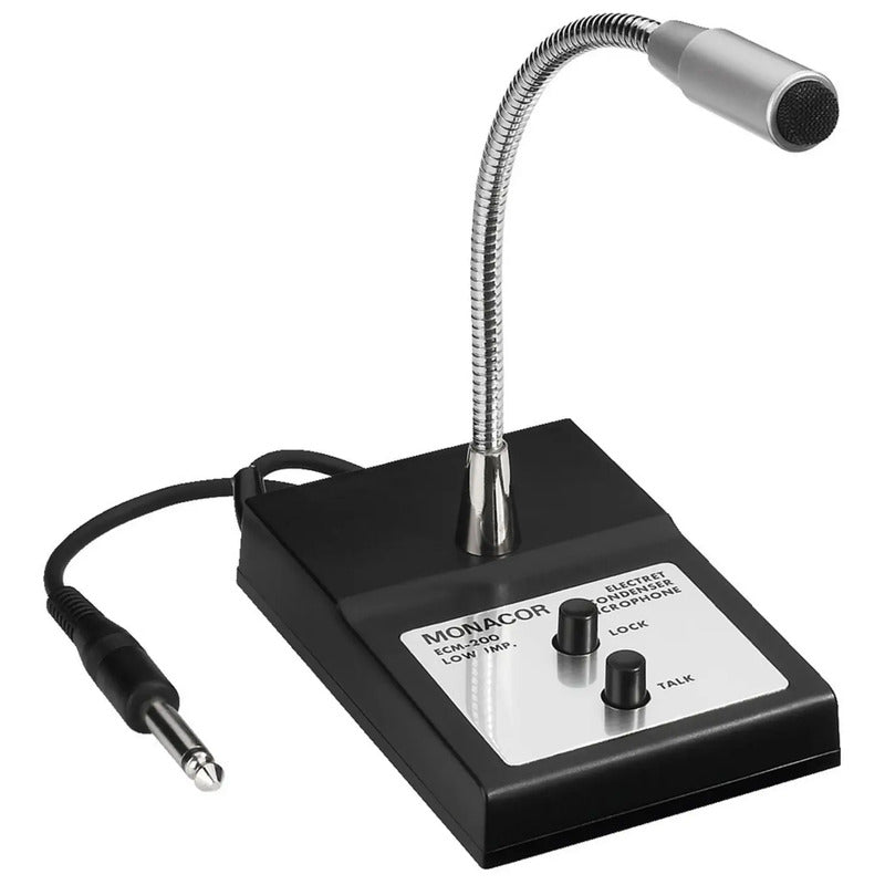 Monacor ELA-Tischmikrofon ECM-200 Mikrofon Tischmikrofon 380g 60-12000Hz 1Ω - 4007754005615