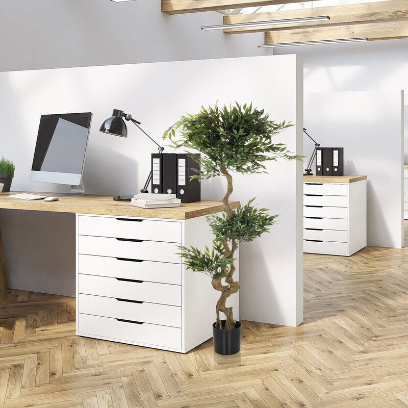 hjh OFFICE Kunstpflanze Kunstbaum ACACIA 155 cm grün Deko Dekopflanze Baum - 4064323036494
