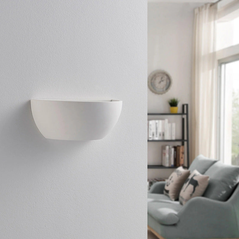 Lindby Wandlampe Wandleuchte Jimmy LED dimmbar Gips weiß 24,5x9,5cm IP20 Lampe - 4251096535624