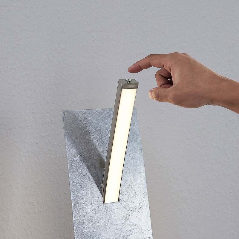 Lucande Stehleuchte dimmbar Marija LED Lampe silber 140cm elegante Leuchte - 4251096553642