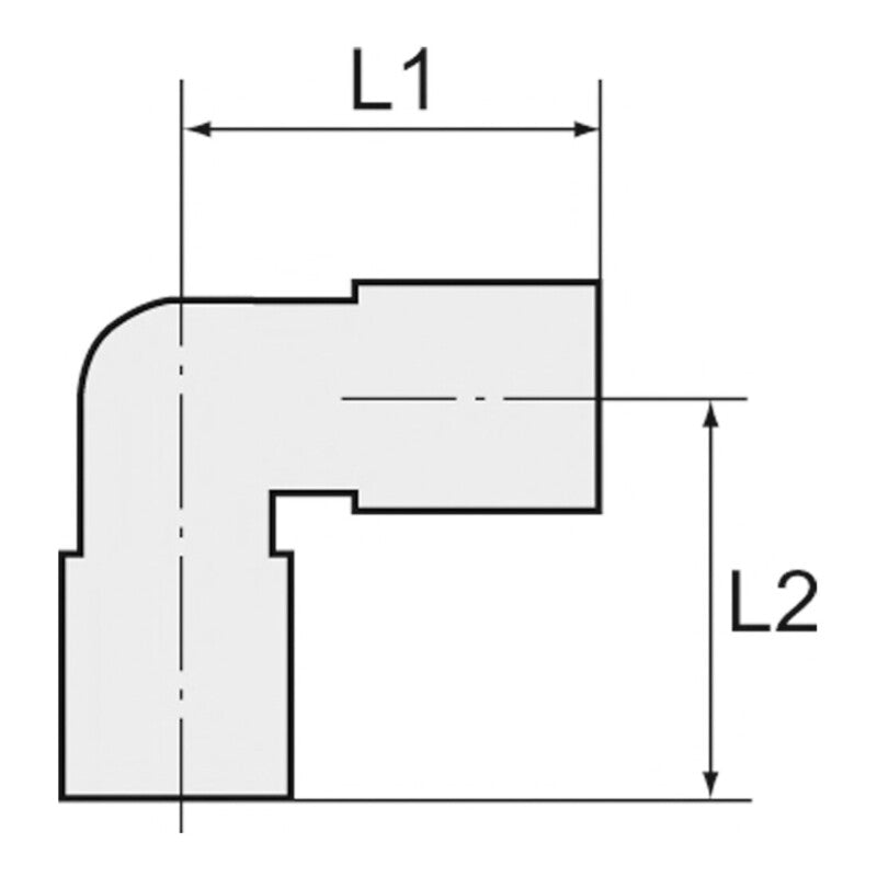 Riegler L-Steckverschraubung Edelstahl 1.4404 G 1/4 drehbar Schlauch-Ø 6mm 20bar - 4047322493369