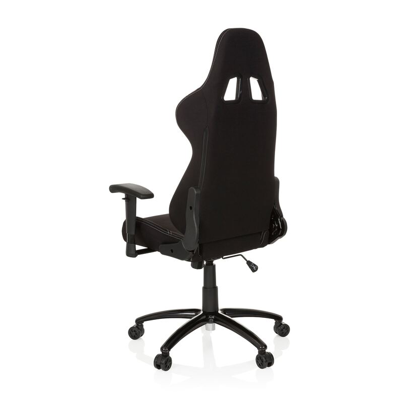 hjh OFFICE Gaming Stuhl Bürostuhl GAME FORCE Computerstuhl Stuhl Stoff schwarz   - 4251084660406