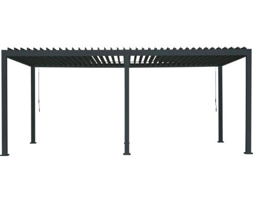 Mirador Pergola 3x6 m Lamellendach mit 11x11 cm Pfosten aus Metall - 4306516446476
