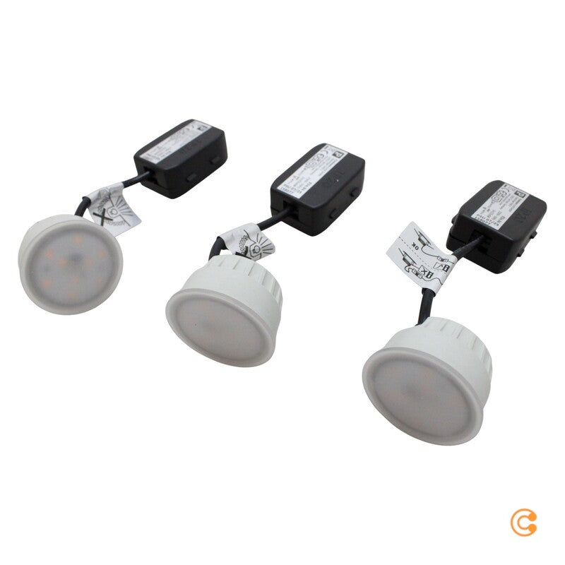 Paulmann Einbauspot Deckenspot LED Nova Coin dimmbar stahl Aluminium 3er-Set217 - 4000870934944